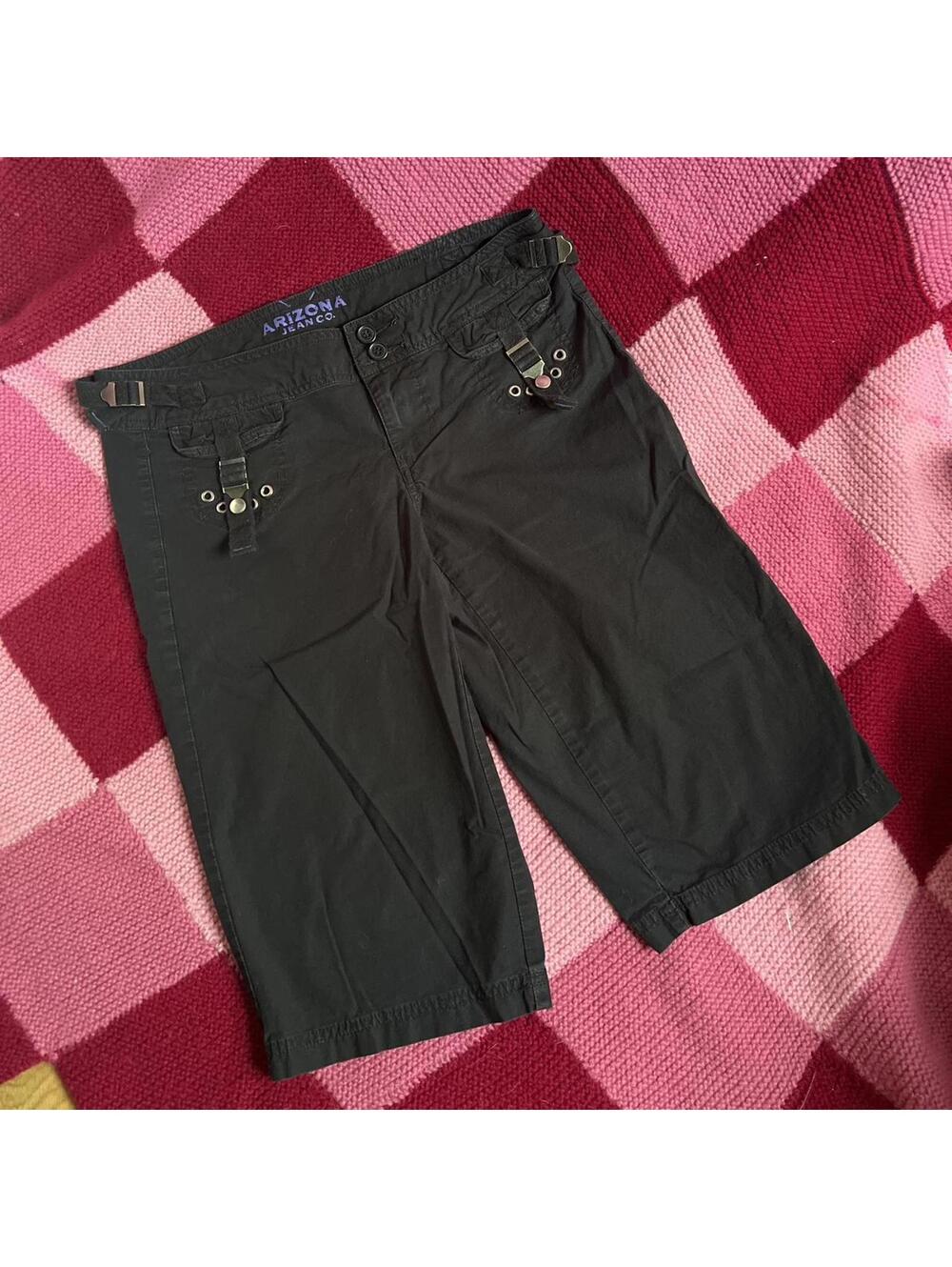 y2k grunge buckle cargo shorts